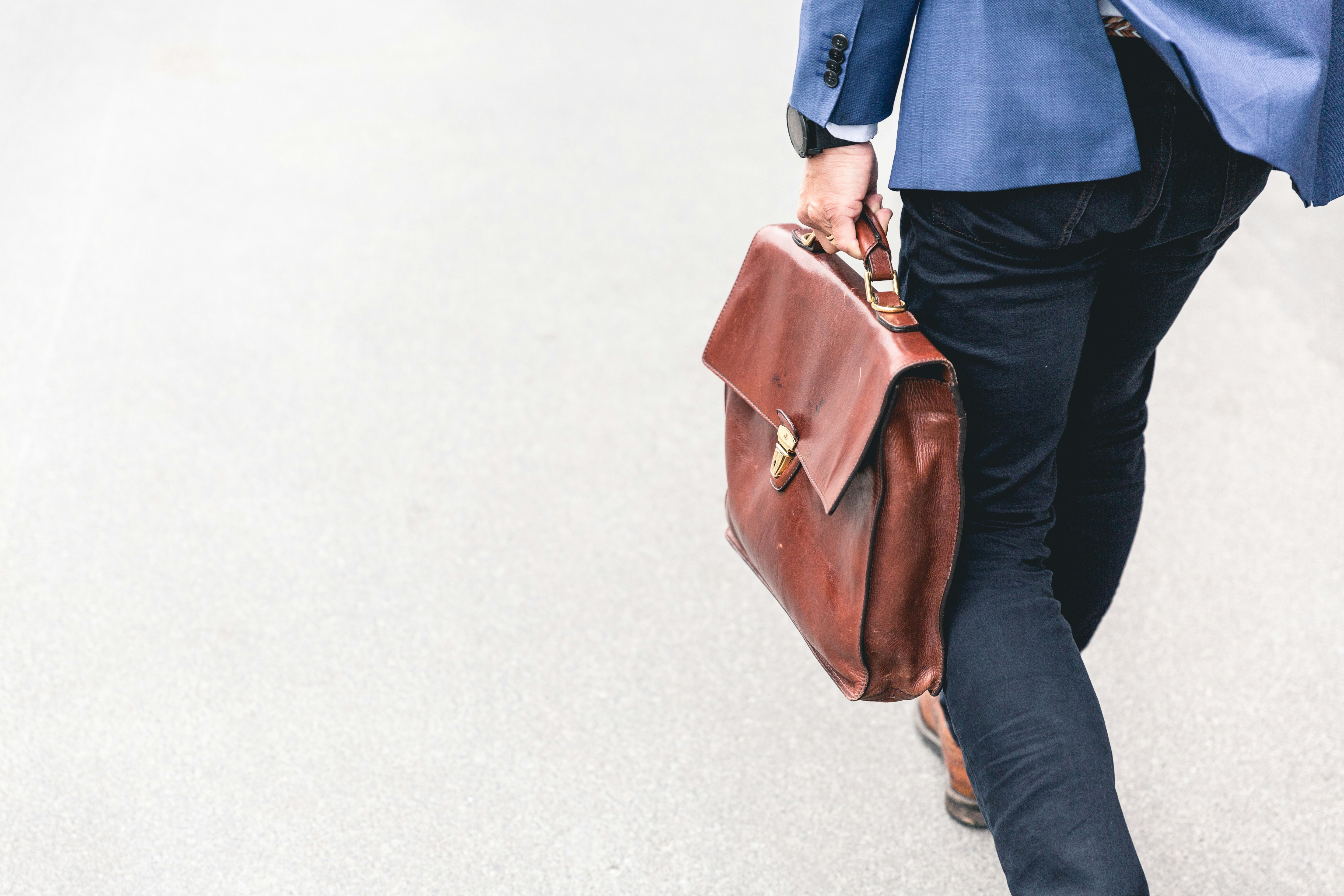 Man walking with briefcase