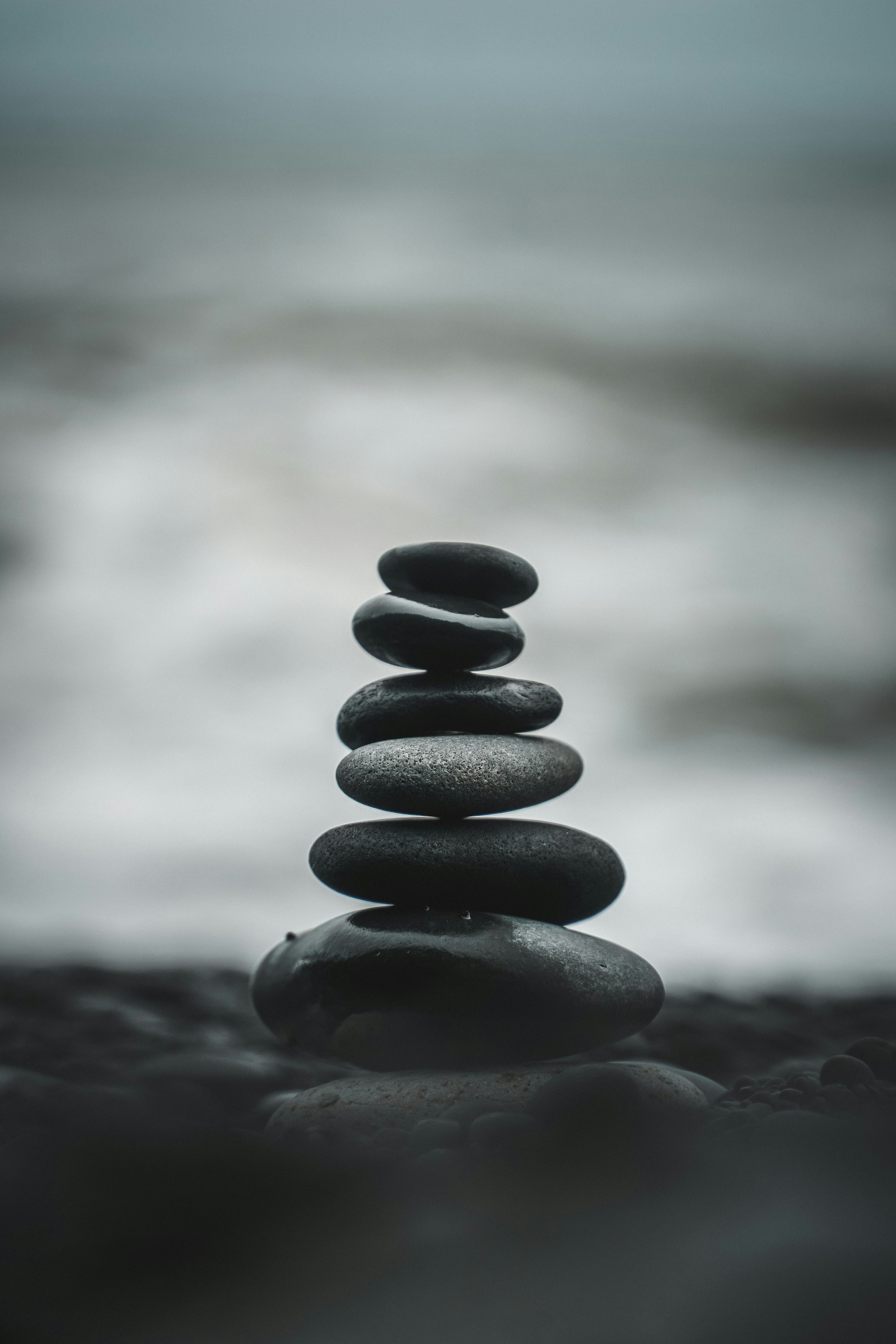 Tranquil stacked rocks