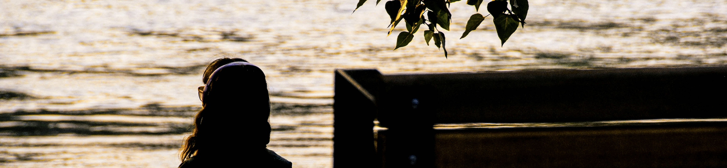 Woman looking out at the water