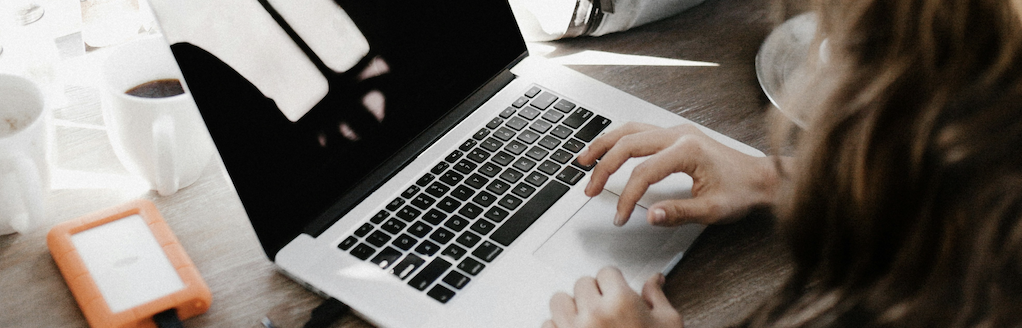 Woman working super hard in her workspace